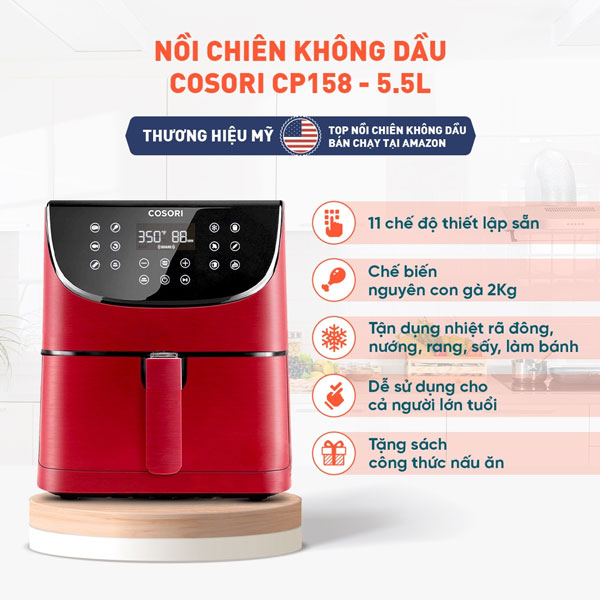 Nồi chiên không dầu COSORI CP158-AF