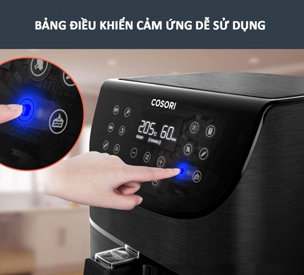 Bảng điều khiển Touch Led hiện đại, dễ sử dụng