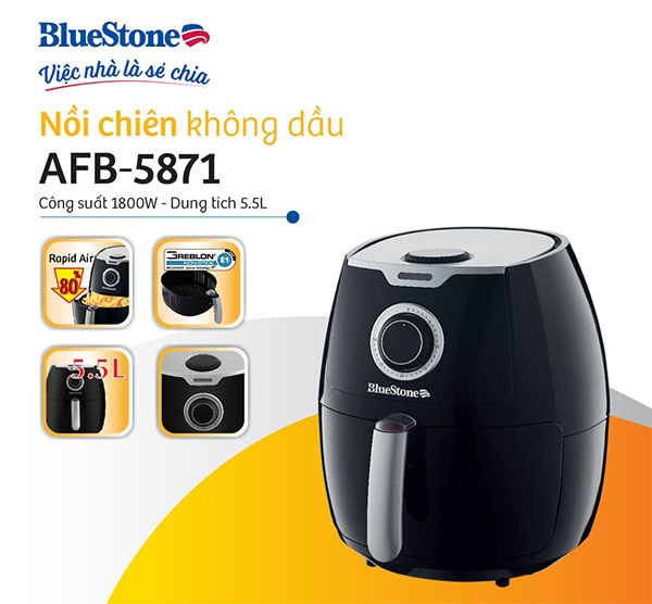 Nồi chiên không dầu Bluestone AFB-5871