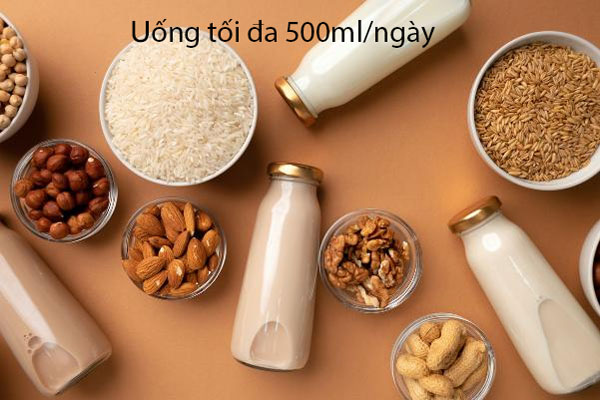 Uống đối đa 500ml sữa hạt/ngày