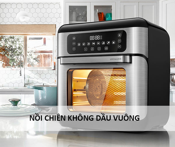 Nồi chiên không dầu hình vuông