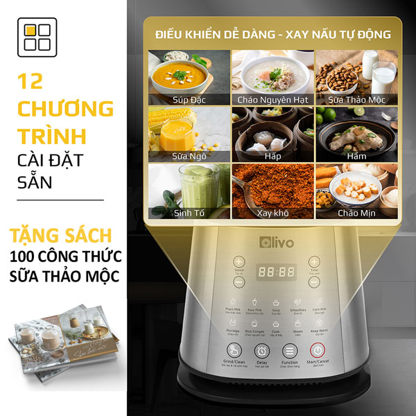 Olivo X20 - xay nấu đa năng, tiện dụng