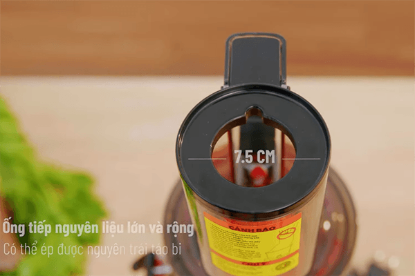 Ống tiếp nguyên liệu máy ép chậm Kalite Kl 550