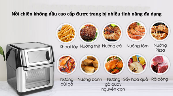 Nồi được trang bị nhiều tính năng đa dạng